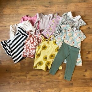 Bundle of 10 Baby Toddler Girls 18-24 Months 2T Clothes Janie and Jack Jamie Kay